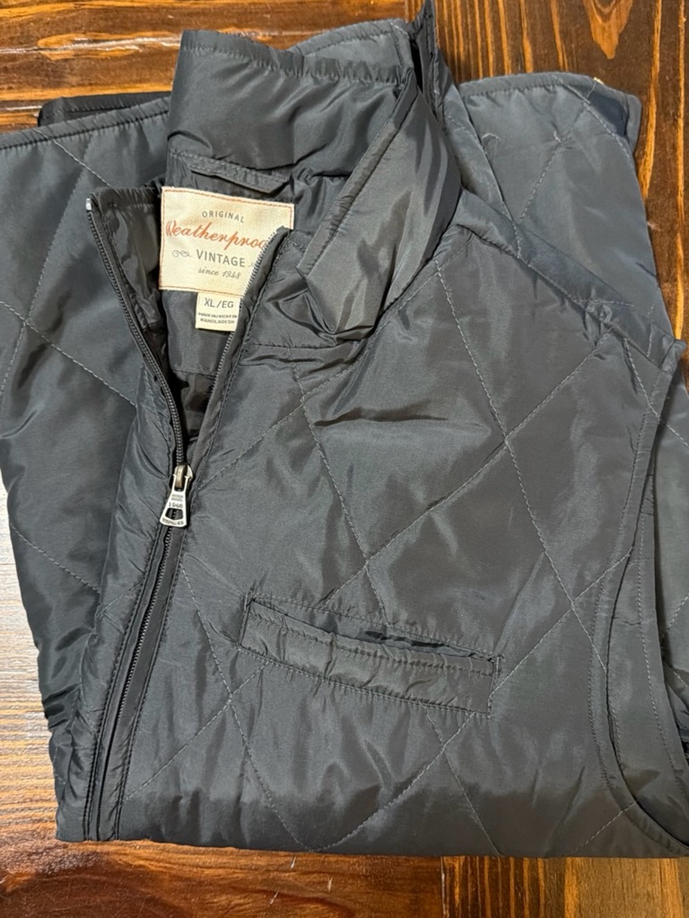 Weatherproof Men's Quilted gray vest